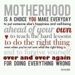 Motherhood – Words of Wisdom!