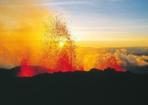 Reunion-Island Active Volcano