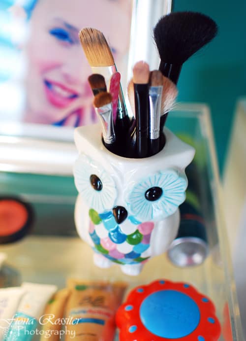 Typo Owl makeup Brush holder