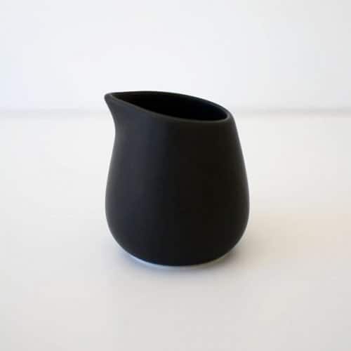 Black Ceramic Milk Jug
