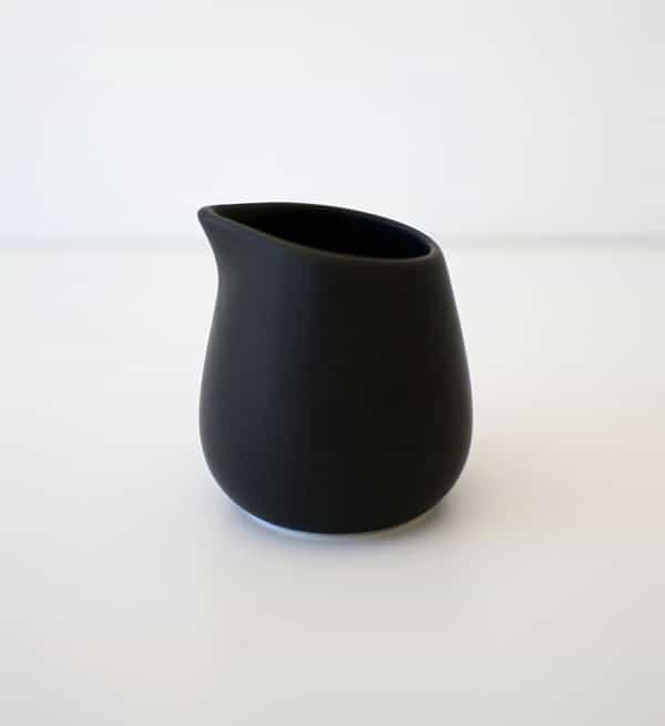 Black Ceramic Milk Jug