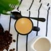 Black ceramic espresso cup