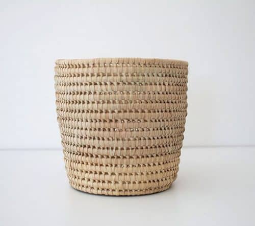 Handwoven Bamboo Planter Natural