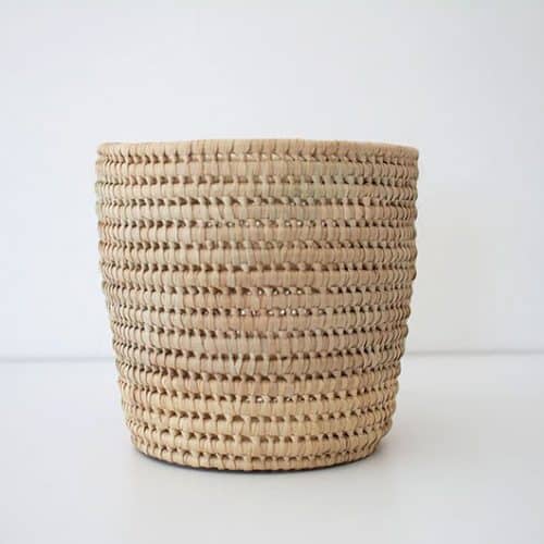 Handwoven Bamboo Planter Natural