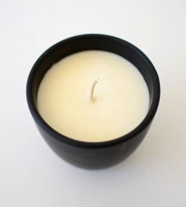 Black Ceramic Candle Medium