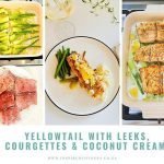 Easy Healthy Yellowtail Recipe with Leeks and Courgettes